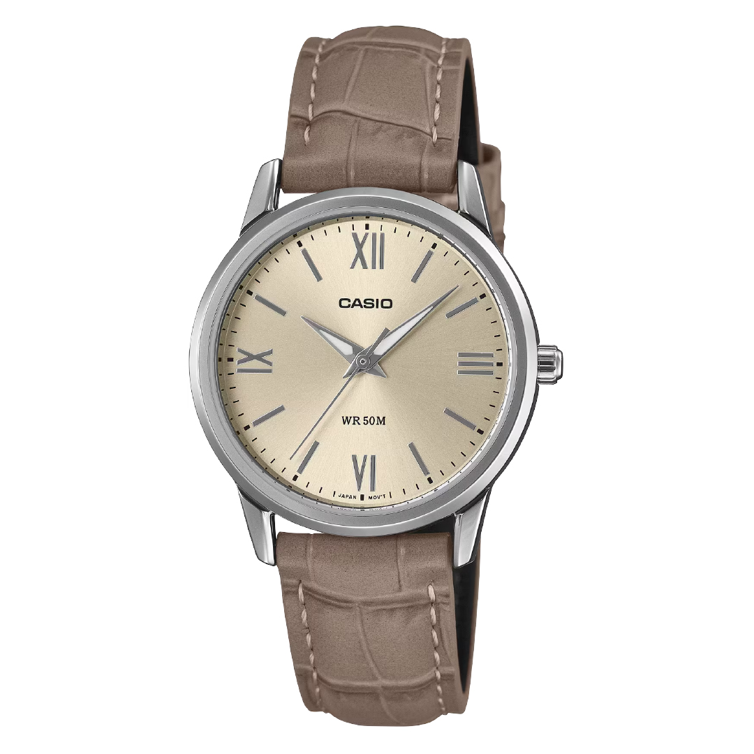 Casio Casual Ladies Leather Analog