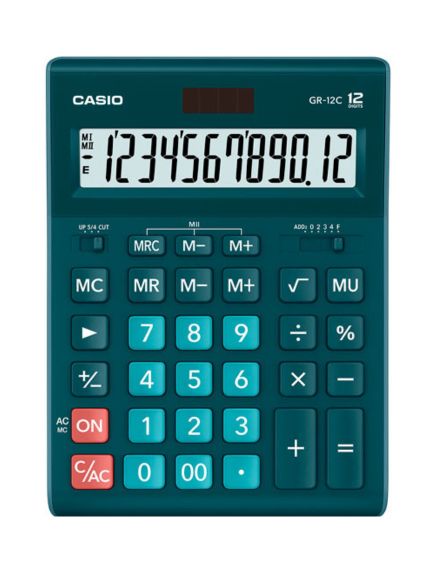 Casio Calculator/GR-12C-DG-W-EP/Dark Green